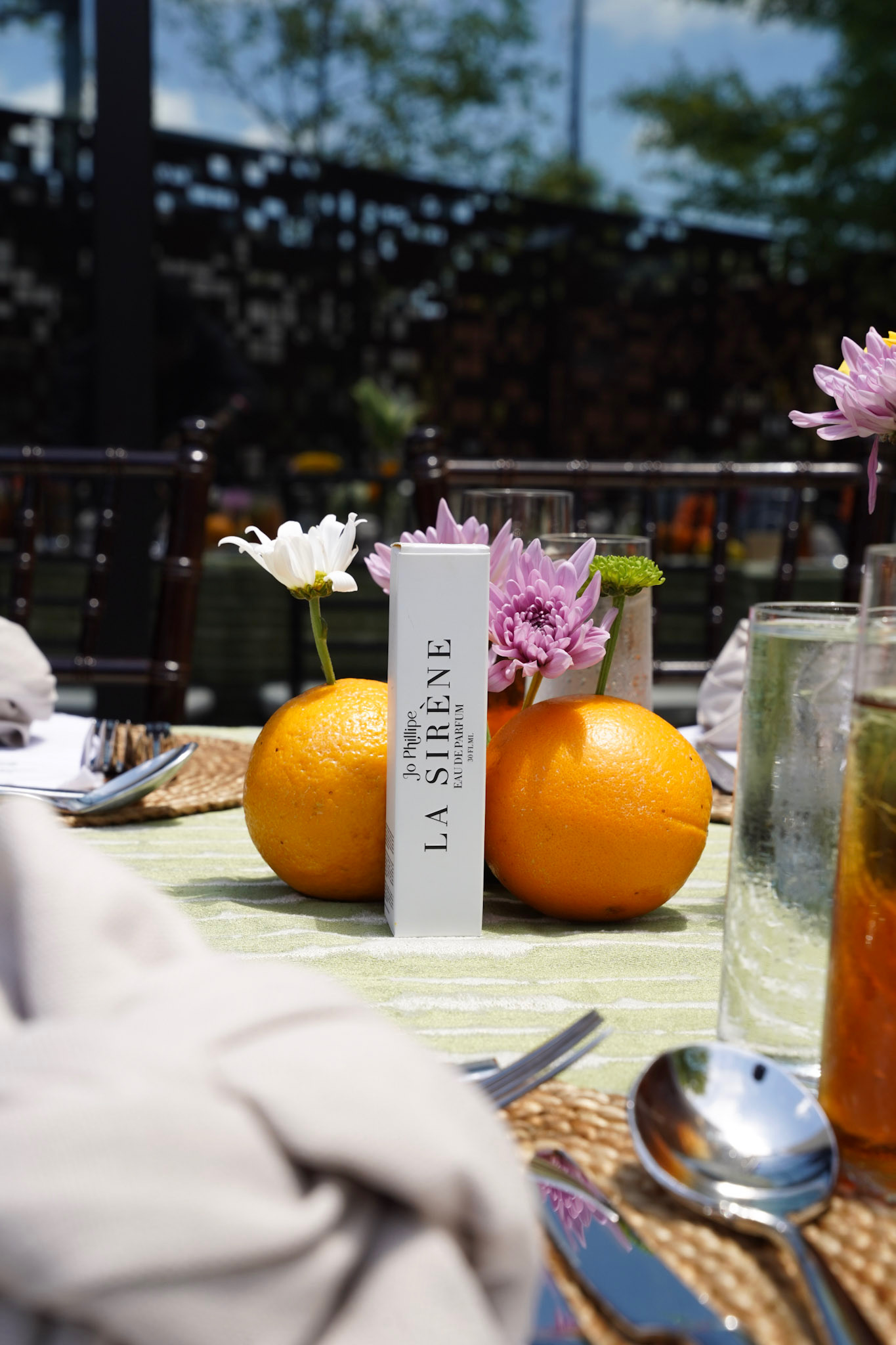 La Sirene fragrance woven into the tablescape