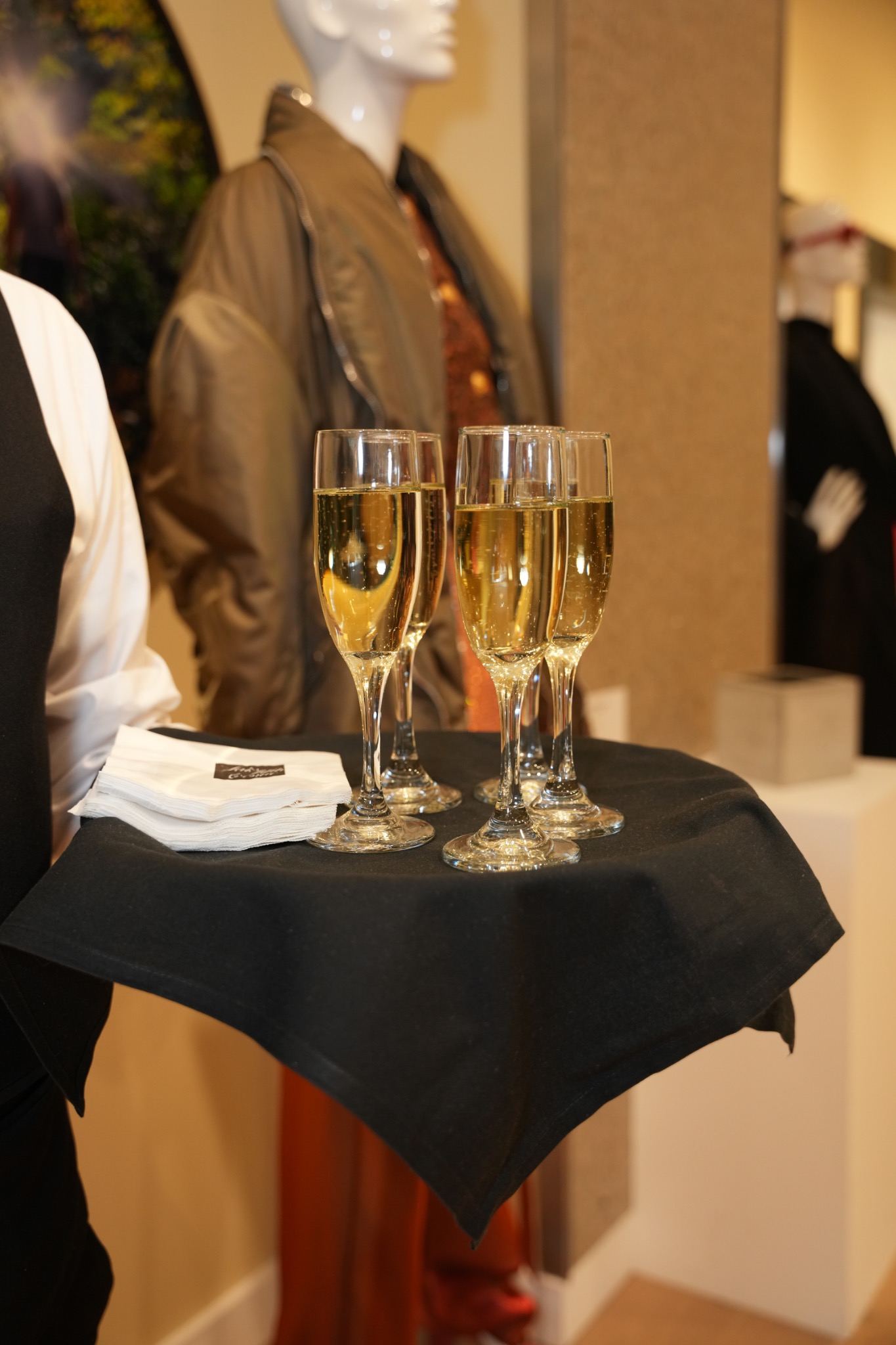 A champagne welcome