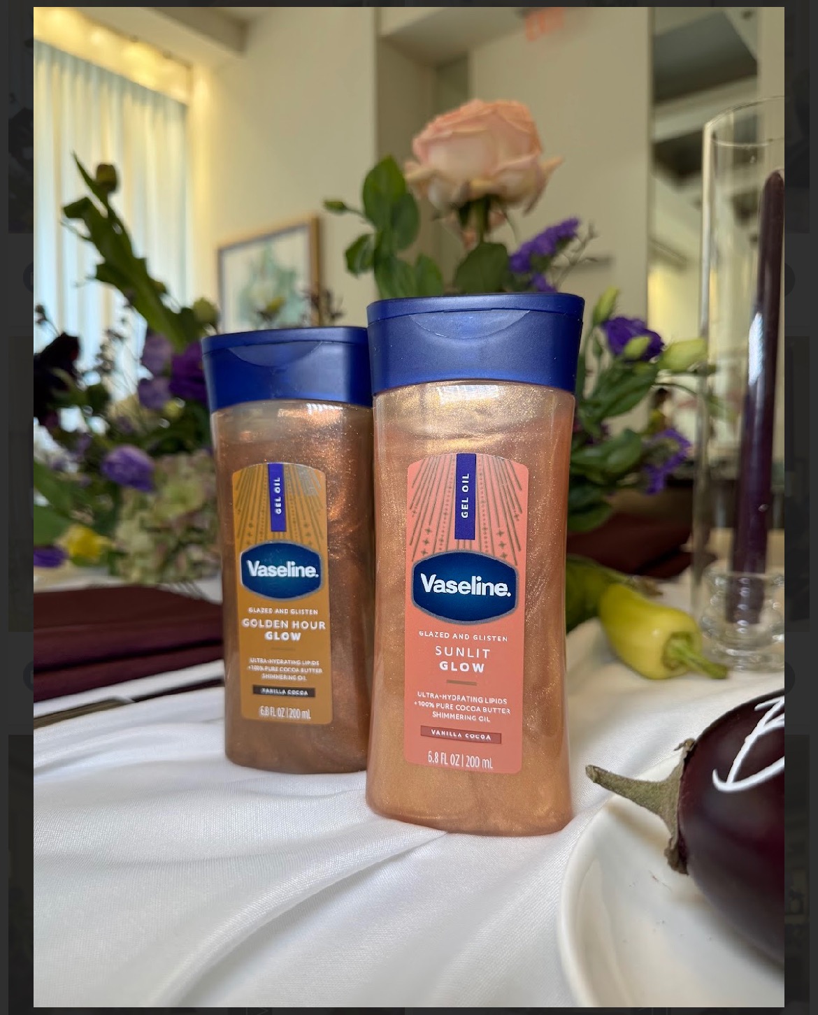 Vaseline brand integration at Erica's Table of 20